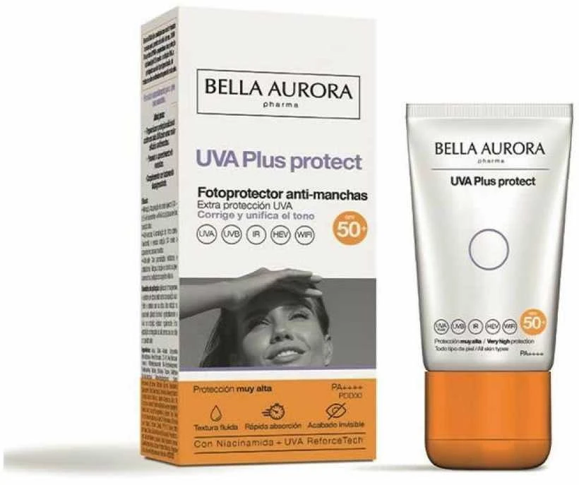 Bella Aurora Plus Protect Sunscreen Ani-Spots SPF50+ Apsauginis kremas nuo saulės 50ml