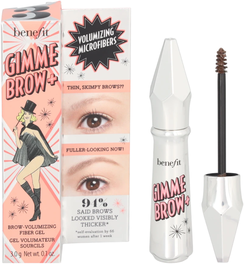 Benefit Gimme Brow+ Antakių gelis, spalva - 3 Neutral Light Brown, 3 g