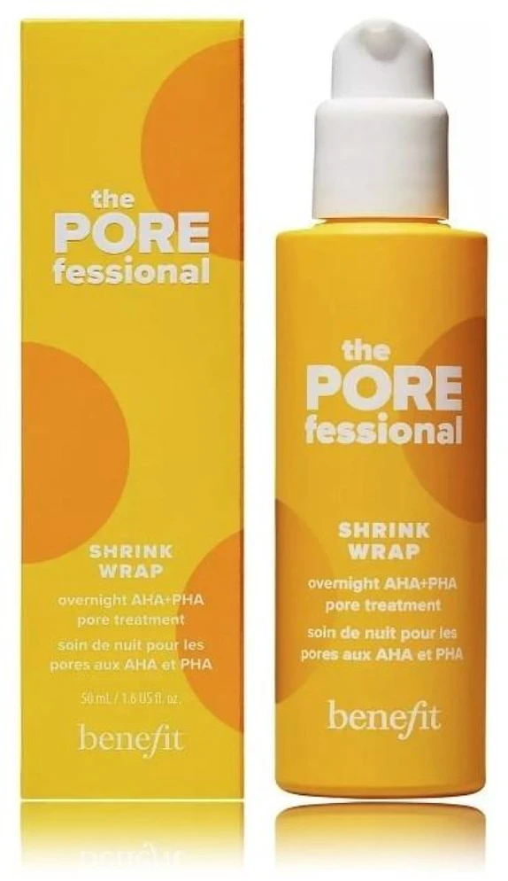 Benefit The POREfessional Shrink Wrap Overnight AHA+PHA Pore Treatment naktinė priemonė veidui nuo spuogų, 75 ml
