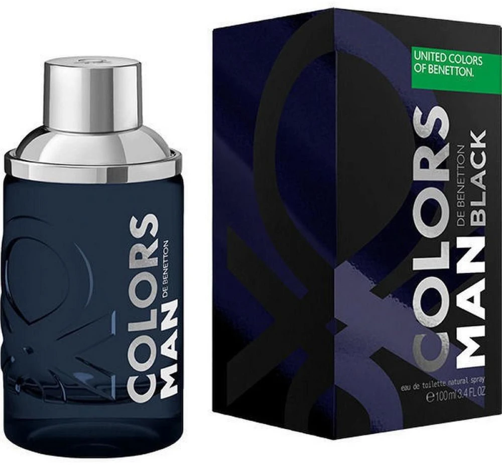 Benetton Colors de Benetton Man Juodas EDT tualetinis vanduo vyrams, 100 ml