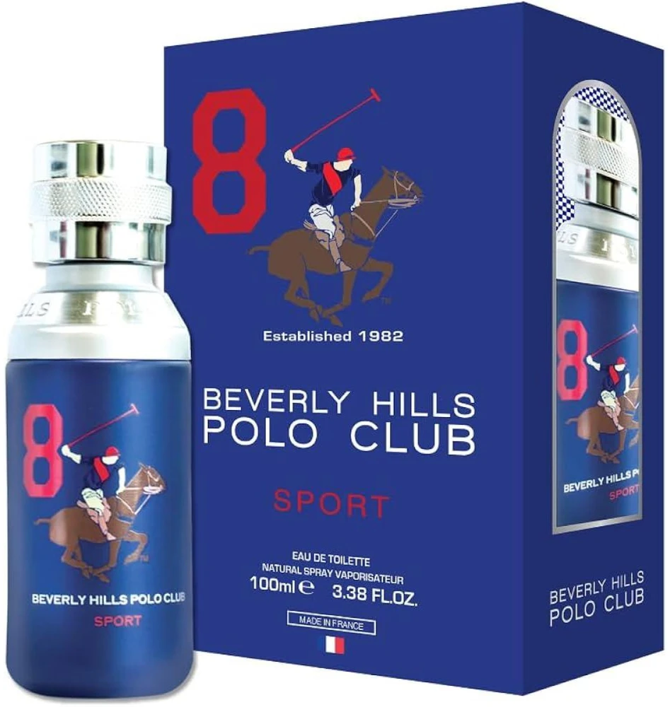 Beverly Hills Polo Club 8 Sport EDT tualetinis vanduo vyrams, 100 ml
