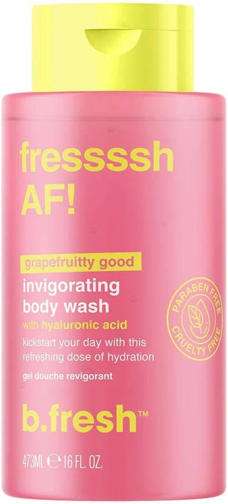 b.fresh fressssh AF! Kūno prausiklis drėkinamasis kūno prausiklis su hialurono rūgštimi, 473 ml