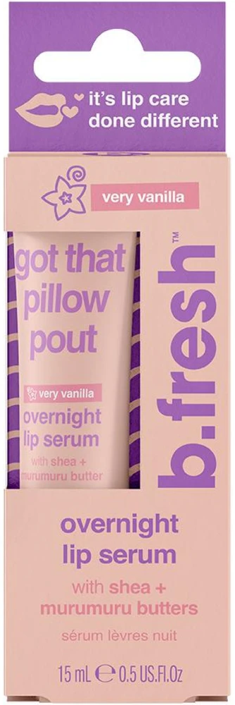 b.fresh Got That Pillow Pout Overnight Lip Serum Maitinamasis naktinis lūpų serumas, 15 ml