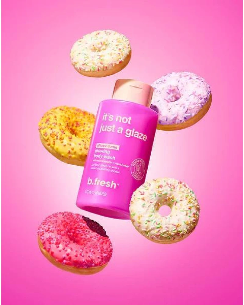 b.fresh It's Not Just A Glaze Glowing Kūno prausiklis kūno prausiklis su niacinamidu, 473 ml