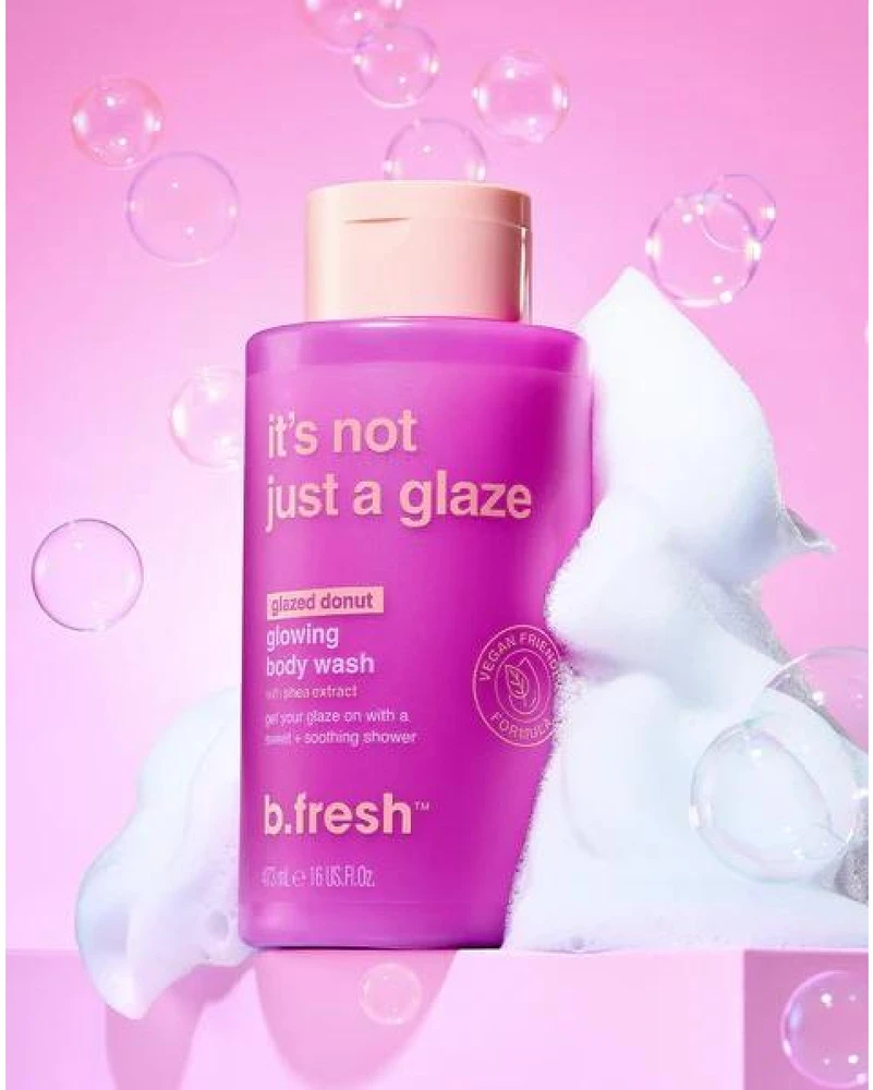 b.fresh It's Not Just A Glaze Glowing Kūno prausiklis kūno prausiklis su niacinamidu, 473 ml