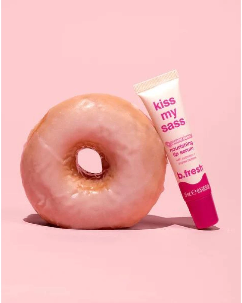 b.fresh Kiss My Sass maitininantis Lip Serum maitinamasis lūpų serumas, 15 ml