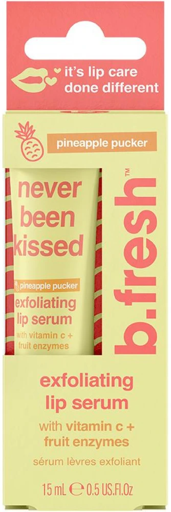 b.fresh Never Been Kissed Exfoliating Lip Serum Šveičiamasis lūpų serumas, 15 ml
