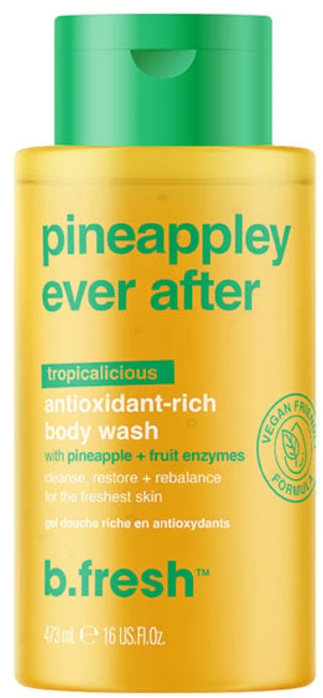 b.fresh Pineappley Ever After Antioxidant-Rich Kūno prausiklis švelnus šveičiamasis kūno prausiklis, 473 ml