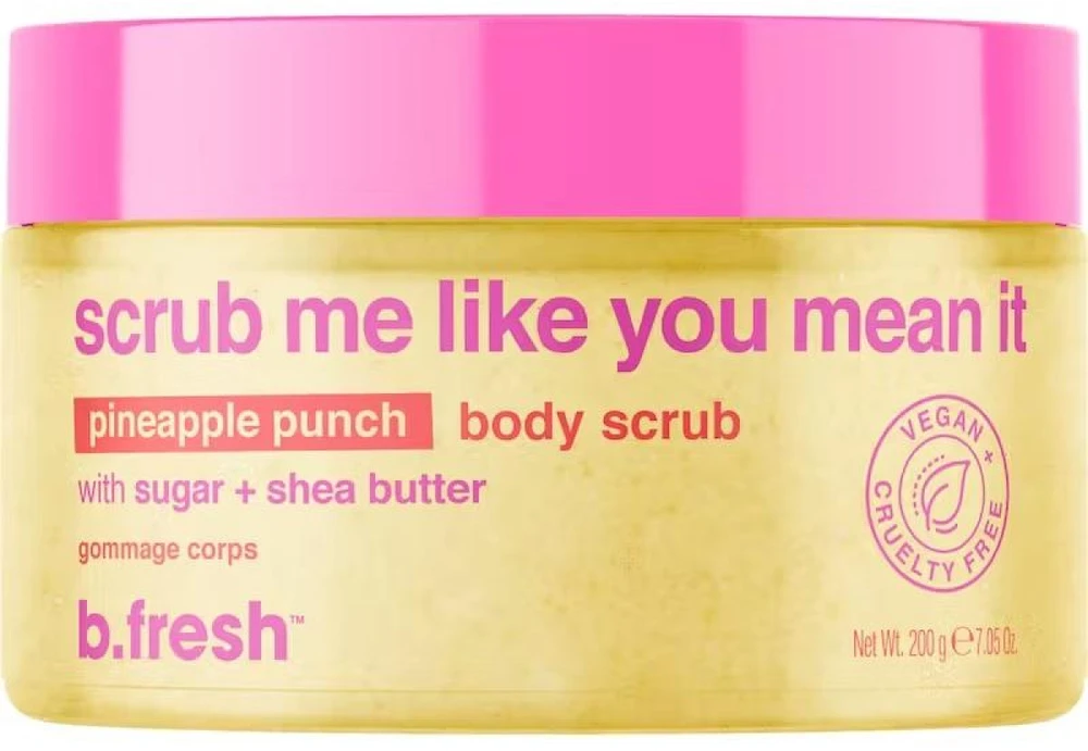 b.fresh Scrub Me Like You Mean It Pineapple Punch Body Scrub Ananasų aromato kūno šveitiklis, 200g