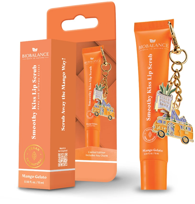 Bio Balance Mango Gelato Exfoliating Lūpų balzamas, 15 ml