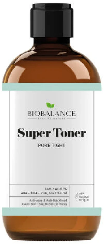 Bio Balance Super tonikas uždaro poras, tonizuojantis ir valomasis losjonas veidui, 250 ml