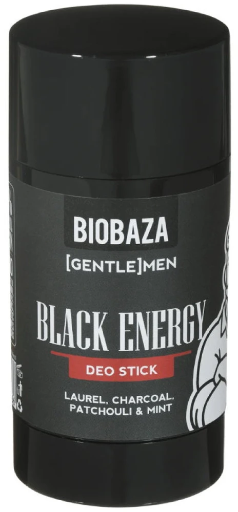 Biobaza Juoda Energy Natural Ingredients Gaivina ir Apsaugo Fresh & Žalia Dezodorantas lazdelė vyrams, 50 ml