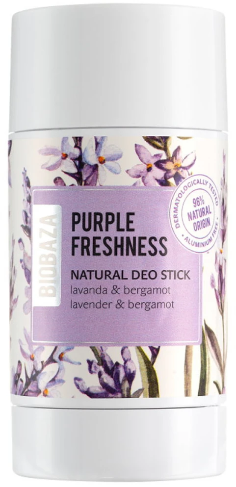 Biobaza Violetinė Freshness Natural Ingredients Refreshing & Soothing Citrus Dezodorantas Stick Unisex, 50 ml