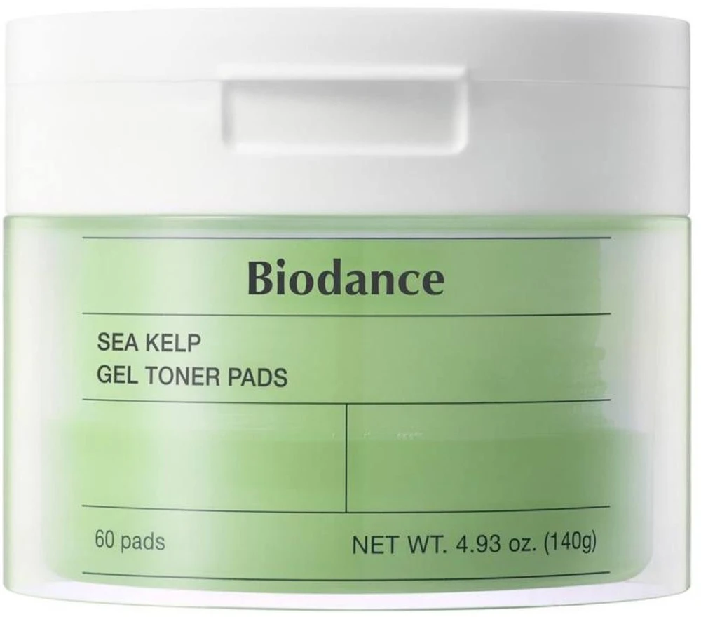 Biodance Sea Kelp Gel Toneris Pads geliniai toniniai padeliai veidui, 60 vnt.