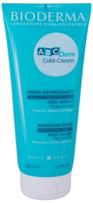 BIODERMA ABCDerm Cold-Kreminis maitinamasis veido ir kūno kremas vaikams, 200 ml