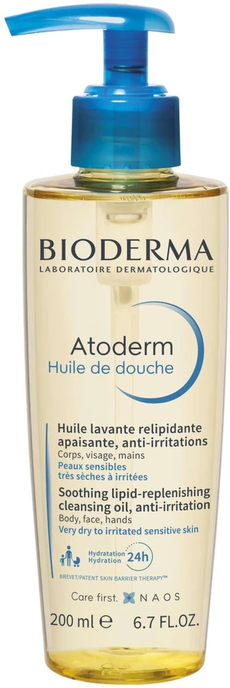 Bioderma Atoderm dušo aliejus, 200 ml