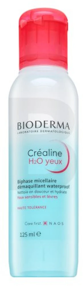 Bioderma Créaline H20 Yeux Biphase Micellaire Démaquillant Atsparus vandeniui, 125 ml