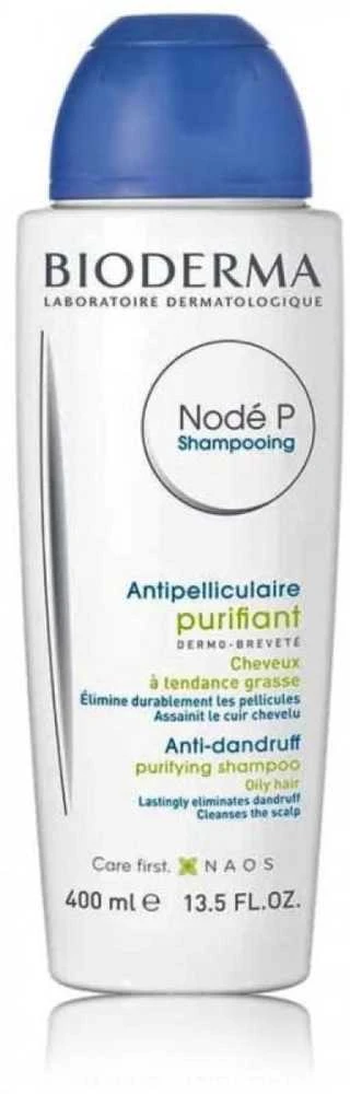 Bioderma Nodé P Nuo pleiskanų Purifying Šampūnas valomasis šampūnas nuo pleiskanų riebiai odai, 400 ml