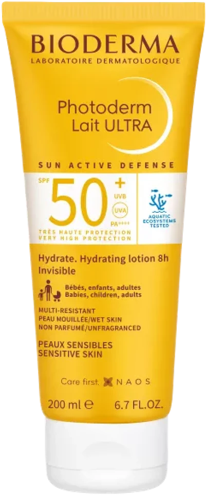 Bioderma apsauginis kūno losjonas PHOTODERM LAIT ULTRA, SPF50+, 200 ml