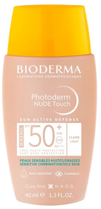 Kremas nuo saulės Bioderma Photoderm Spf50+ (Atspalvis: Light), 40ml