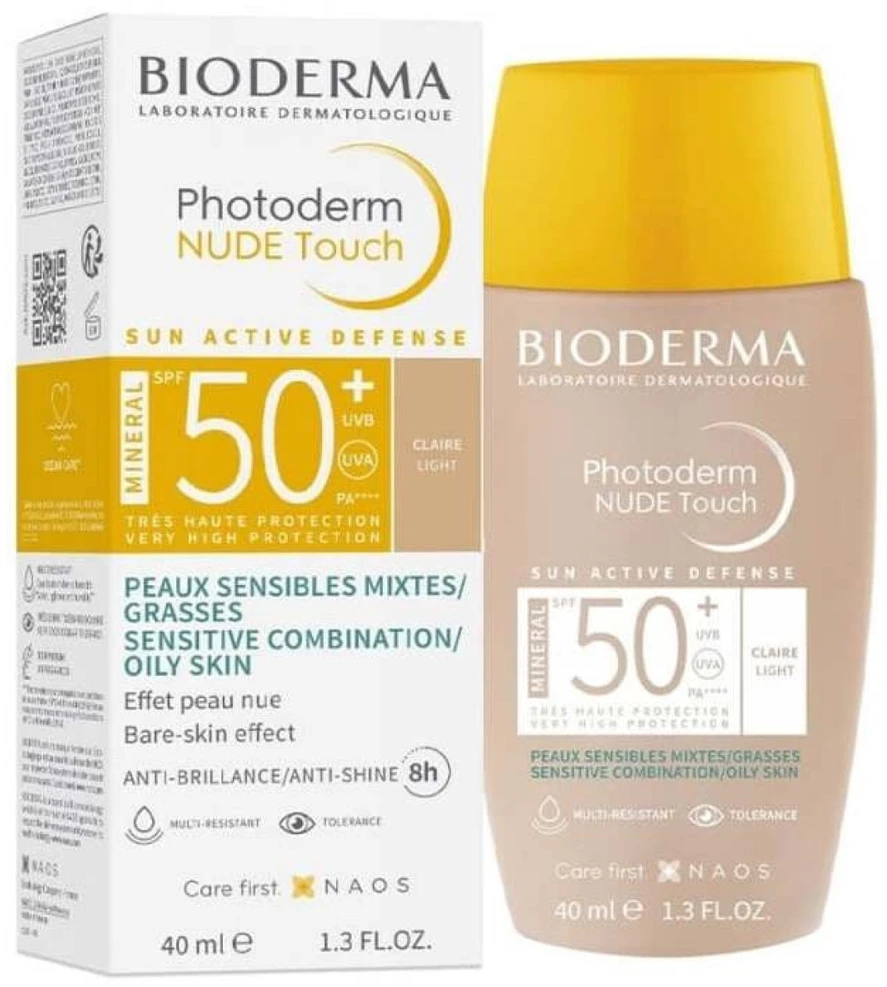 Kremas nuo saulės Bioderma Photoderm Spf50+ (Atspalvis: Light), 40ml