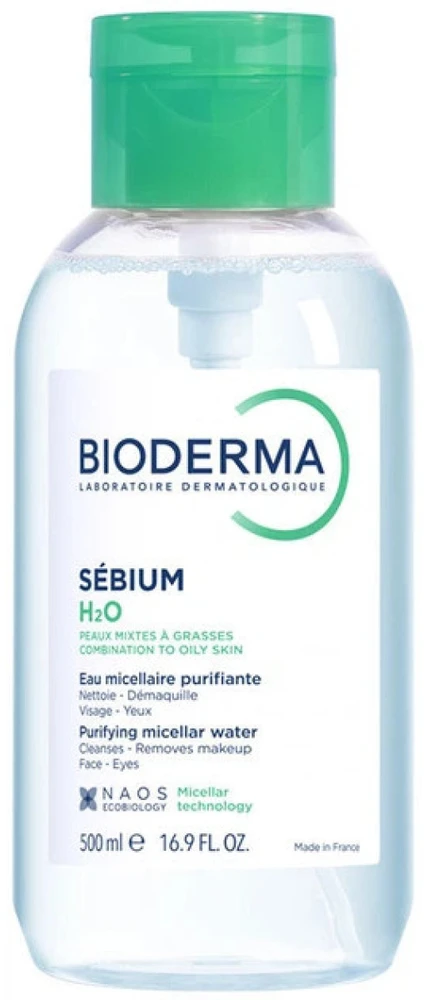 Bioderma Sebium H2O Micellar Vanduo micelinis vanduo, 500 ml