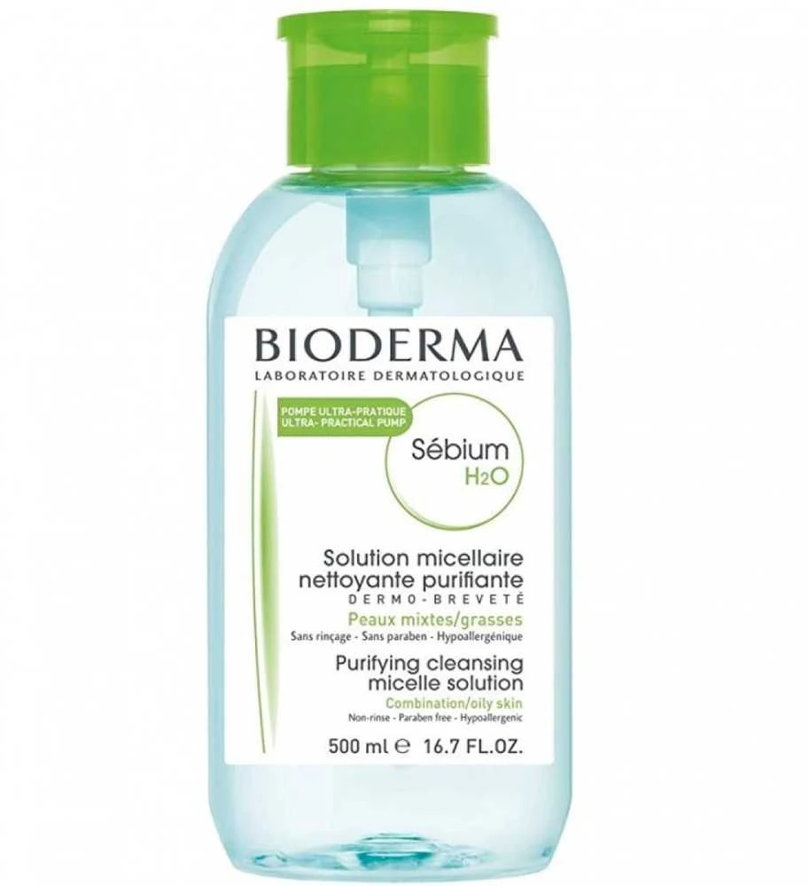 Micelinis vanduo Bioderma SÉBIUM H2O Pump, 500 ml