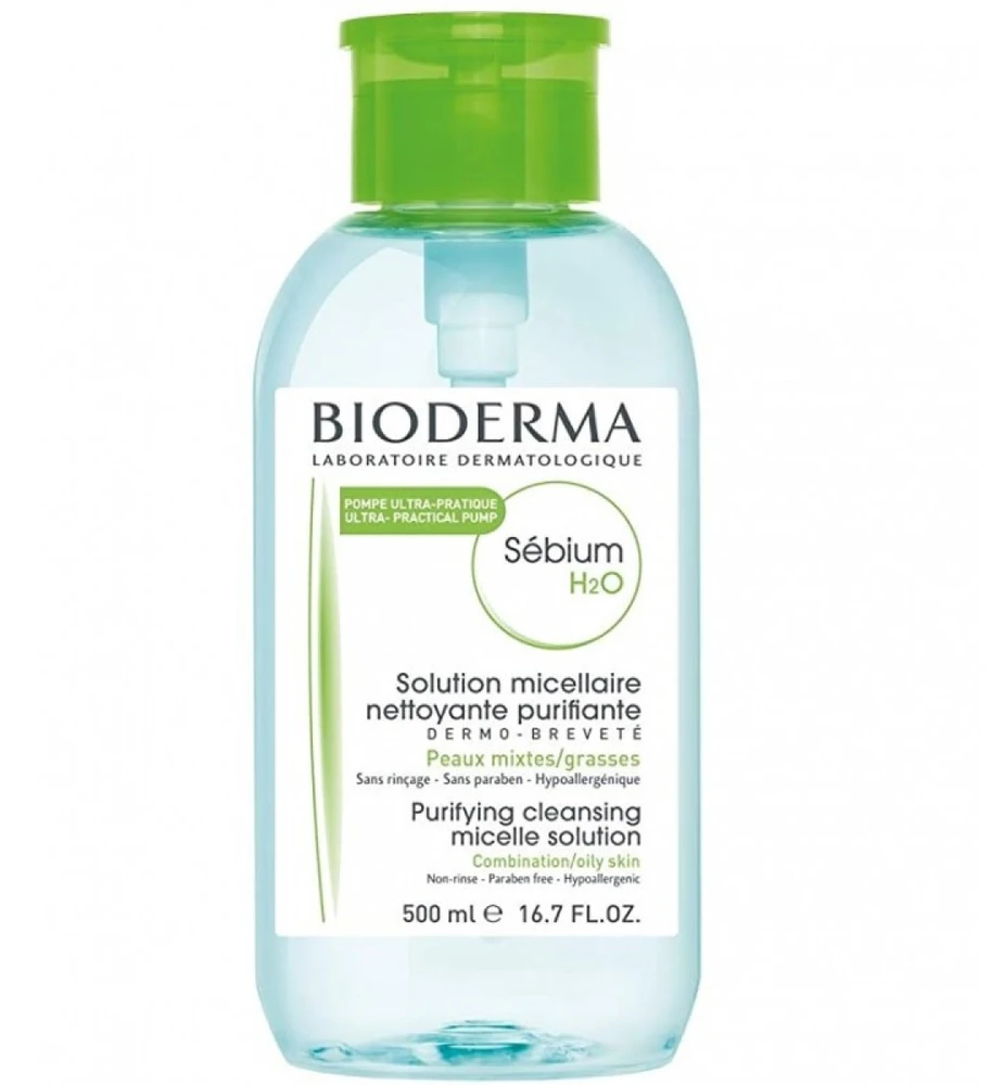 Micelinis vanduo Bioderma SÉBIUM H2O Pump, 500 ml