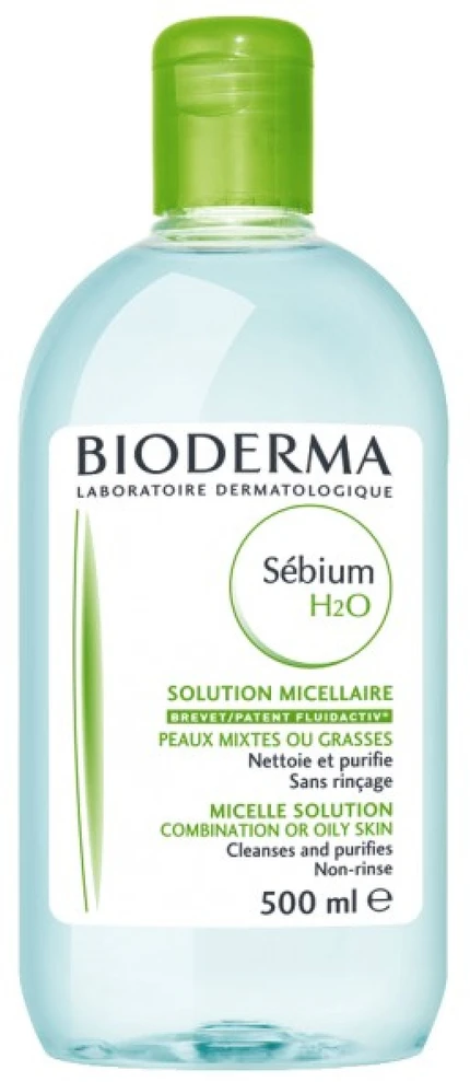 Bioderma Sébium H2O Micelinis vanduo riebiai ir mišriai odai, 500 ml