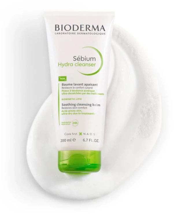 Veido odos prausiklis Bioderma Sebium Hydra, 200 ml