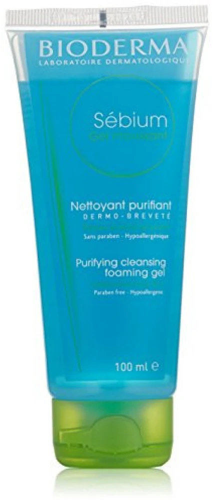 Bioderma Sebium Purifying Cleansing Foaming Gel gelinis veido prausiklis mišriai / riebiai odai, 100 ml