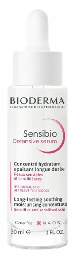 Bioderma Sensibio Defensive Serumas jautriai odai, 30 ml