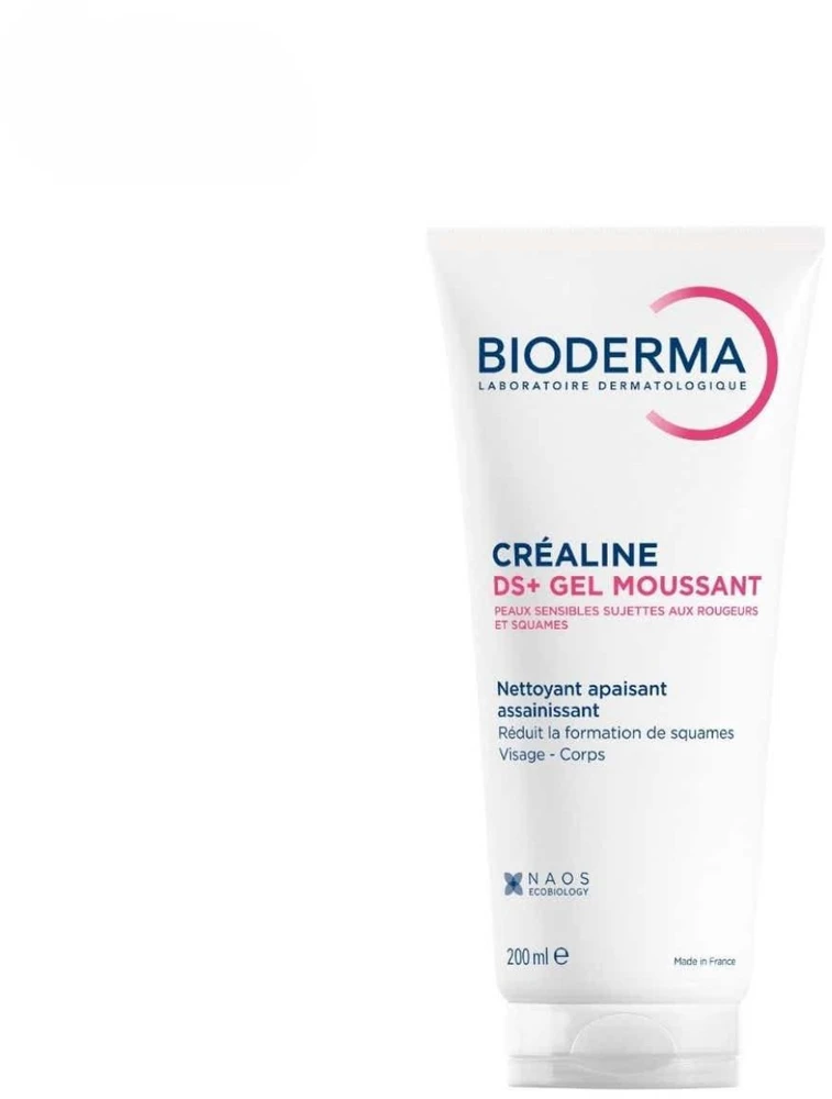 Bioderma Raminamasis valomasis veido gelis Créaline DS+ Gel Moussant (Raminamasis valomasis gelis) 200 ml