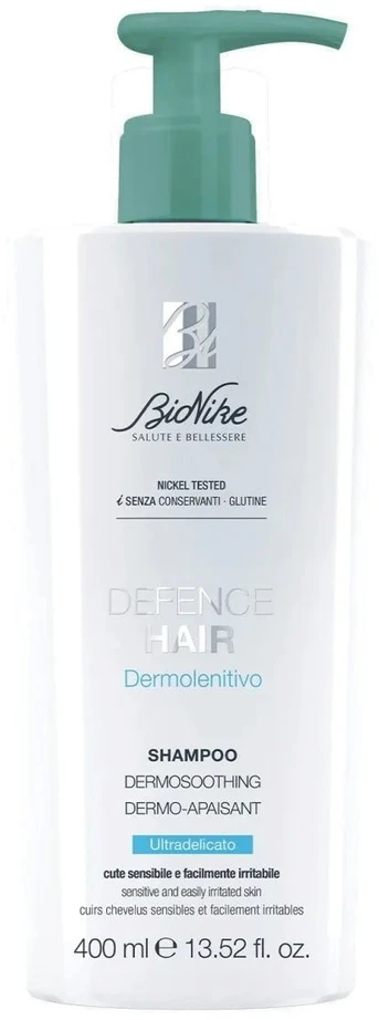 BioNike Defense Hair Hair Šampūnas Soothing & Moisturising, 400 ml