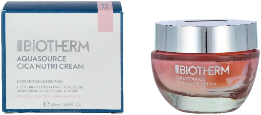 Biotherm Aquasource Cica Nutri Cream Drėkinamasis veido kremas, 50 ml