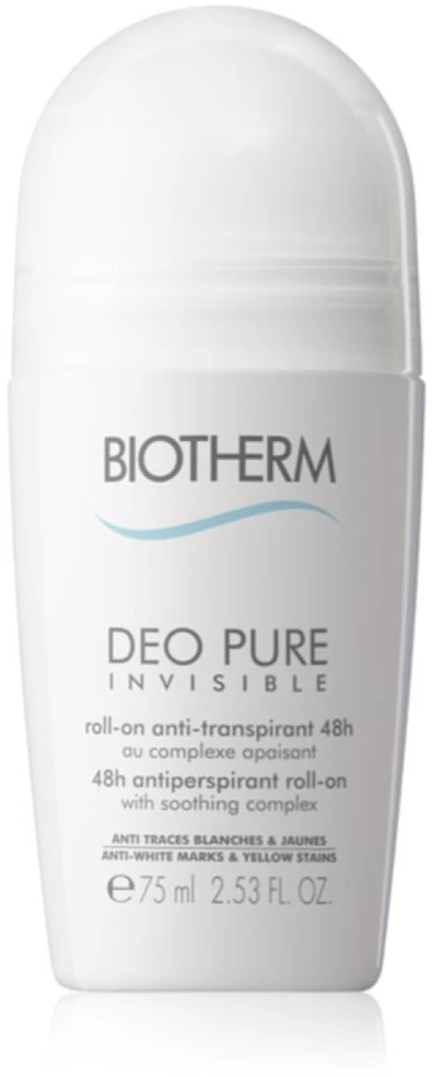 Biotherm Deo Pure Invisible 48H Roll-On rutulinis antiperspirantas moterims, 75 ml