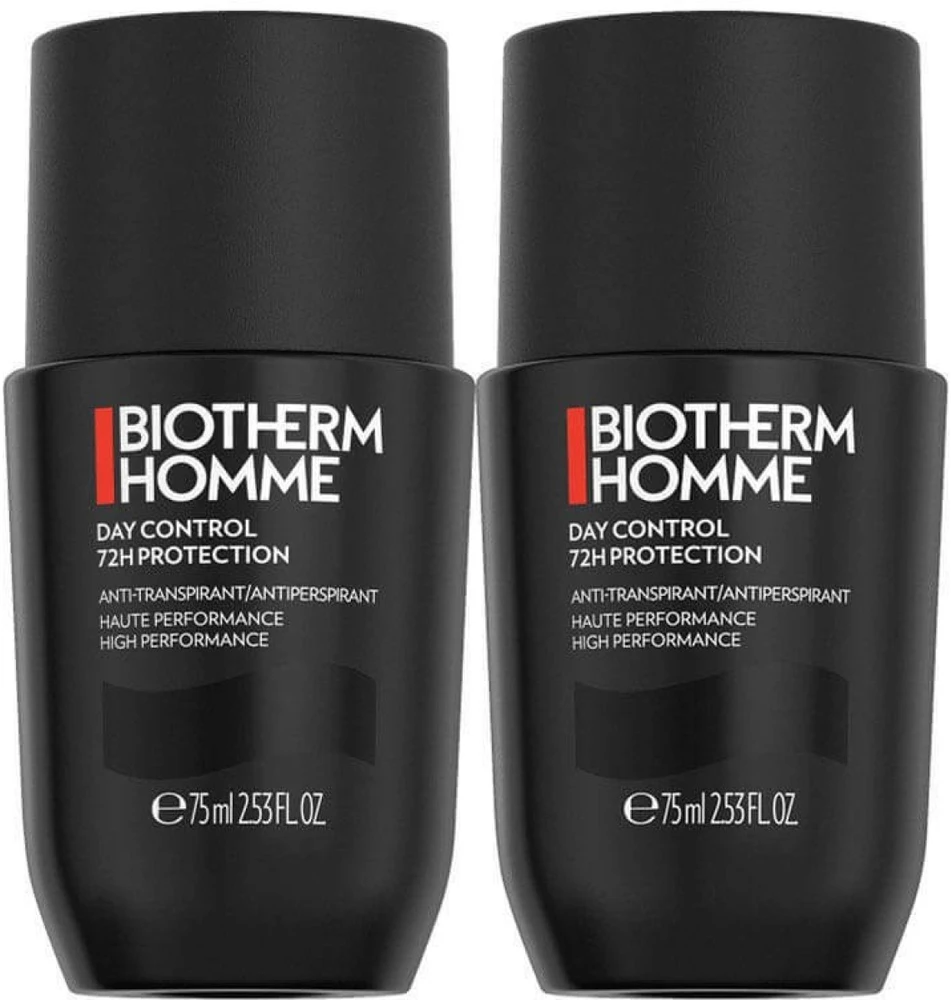 Biotherm Homme 72H Day Control Extreme Protection Roll-on rutuliniai dezodorantai vyrams, 2 x 75 ml