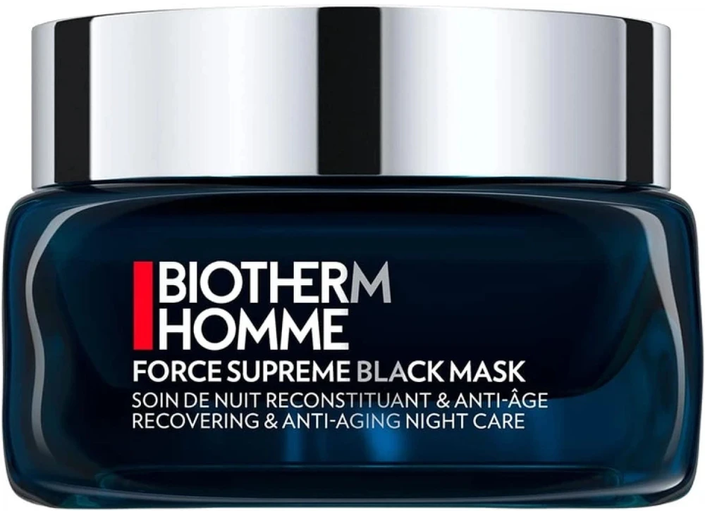 Biotherm Homme Force Supreme Juodas Mask veido kaukė vyrams, 50 ml