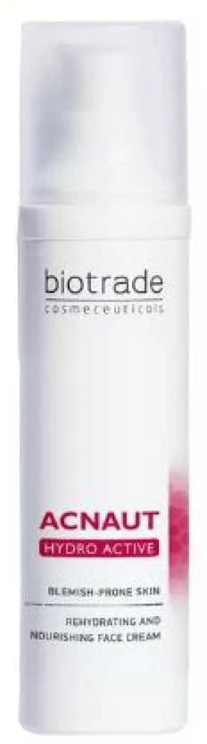 Biotrade Drėkinamasis veido kremas probleminei odai Acnaut Hydro Active (Rehidratuojantis ir maitininantis veido kreminis), 60 ml