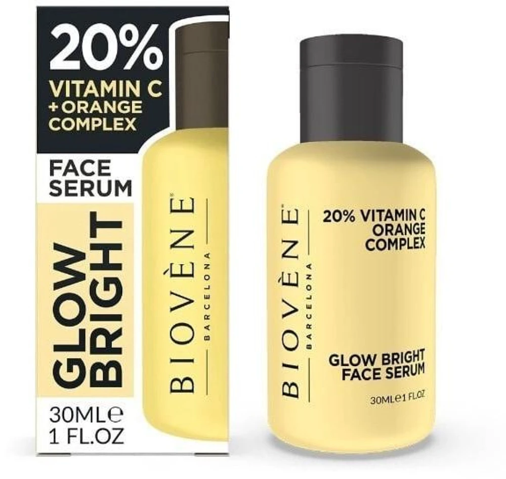 Biovene Glow Bright 20% Vitamin C Oranžinis Complex Face Serum veido serumas, 30 ml