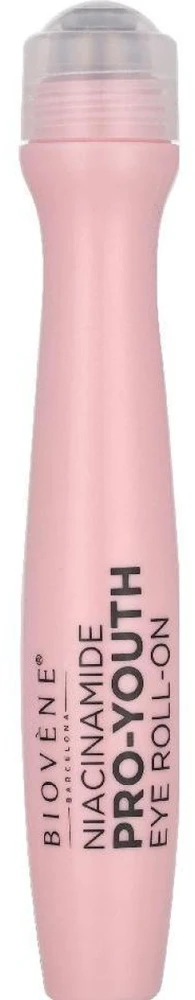 Biovene Niacinamide Pro-Youth Eye Roll-On paakių priežiūros priemonė su rutuliniu aplikatoriumi, 15 ml