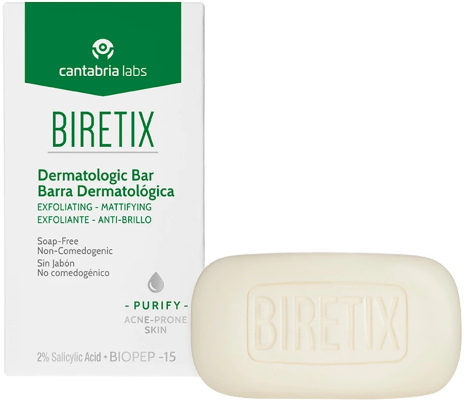 Cantabria Labs Biretix kietas prausiklis su 2% salicilo rūgštimi