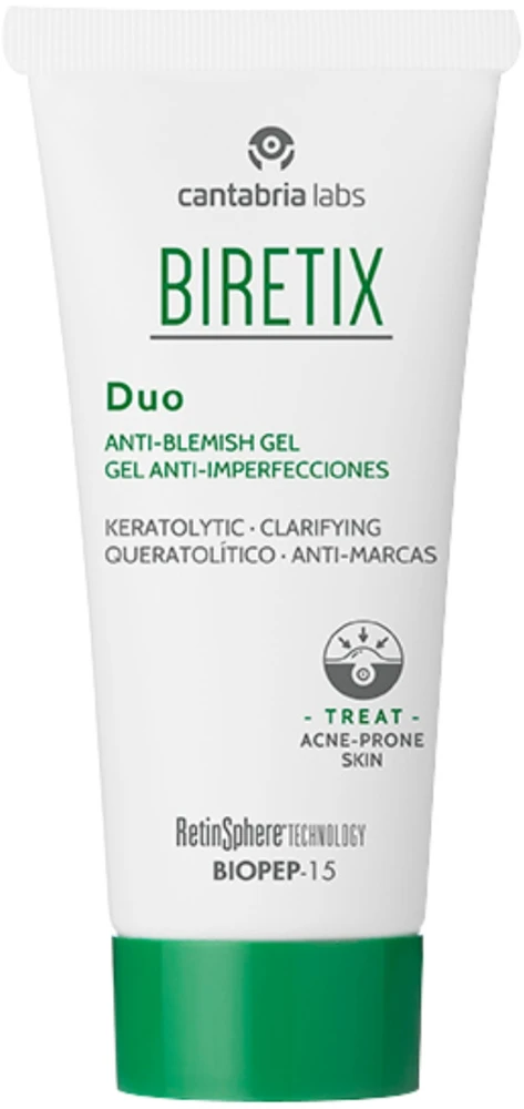 Cantabria Labs Biretix duo prieš spuogus gelis 30 ml