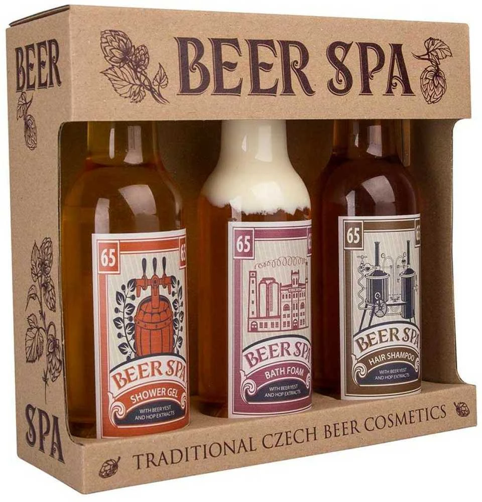 Bohemia Gifts Bohemian Gifts Alaus SPA dovanų rinkinys – dušo želė, šampūnas, vonios putos