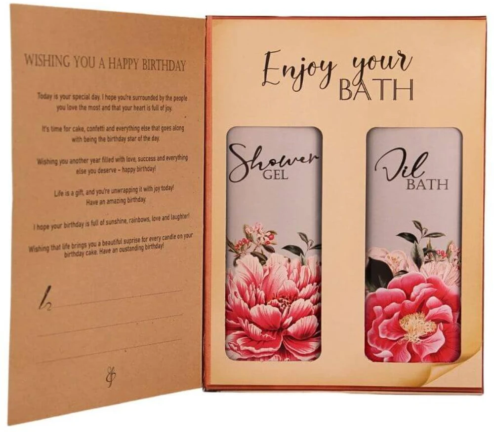 Bohemia Gifts Kosmetikos rinkinys "Birthday book" (2 x 250ml)