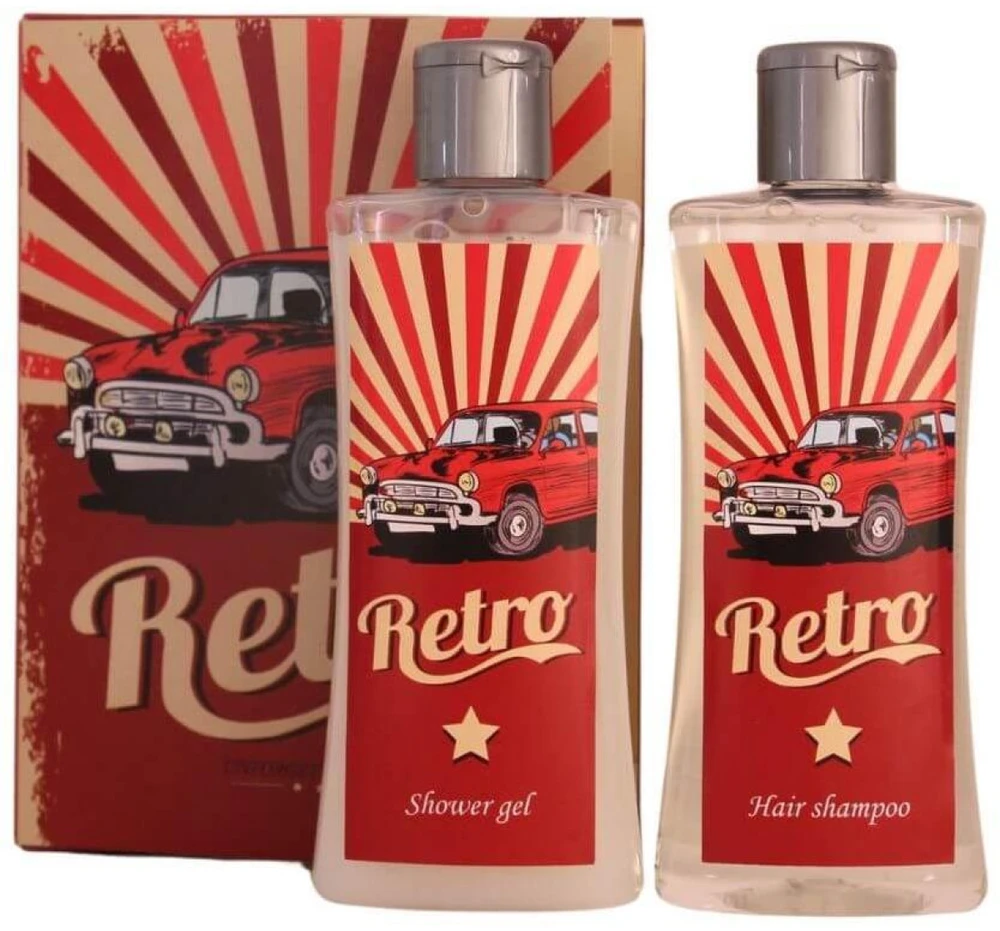 Bohemia Gifts Kosmetikos rinkinys "Retro vairuotojo knyga" (2 x 250ml)