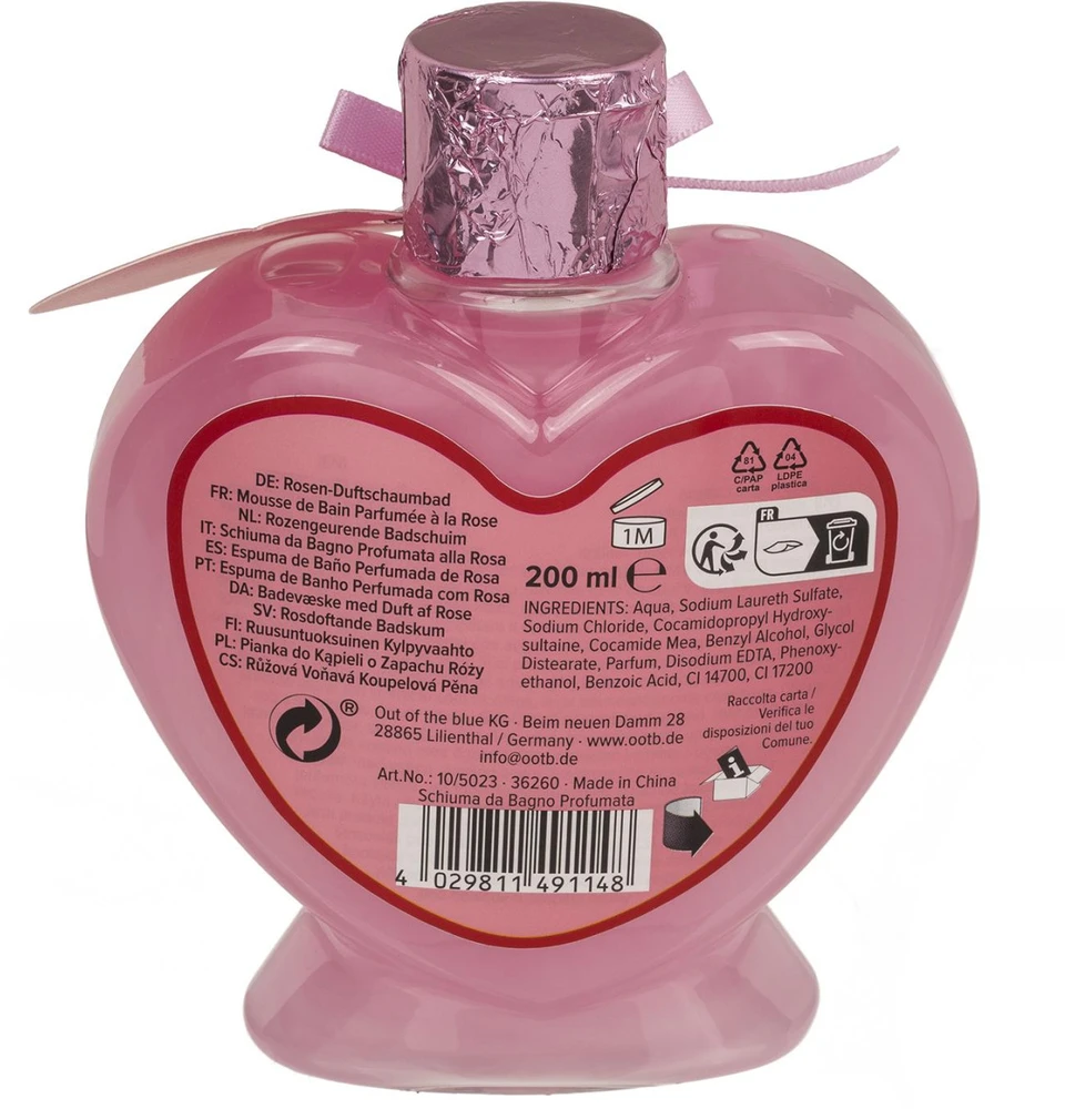 Bohemia Gifts Vonios putos "Love" su rožių aromatu, 200ml