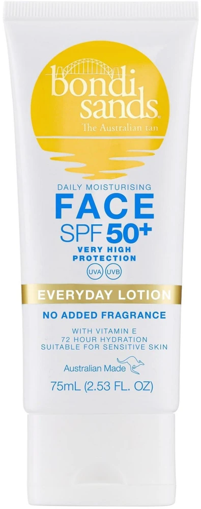 Bondi Sands Everyday Face Lotion SPF 50+ apsauginis losjonas nuo saulės veidui, 75 ml