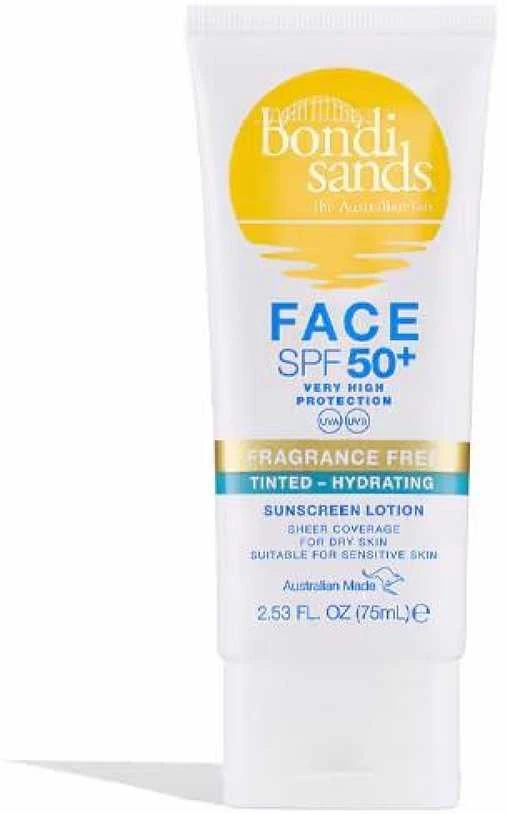 Bondi Sands Everyday Matte Finish Tinted Face Sunscreen SPF 50+ apsauginis veido kremas, 75 ml