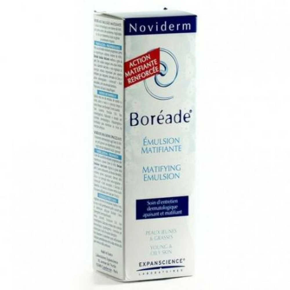 "Boreade" sebumą reguliuojantis matinis emulsiklis 40ml Noviderm